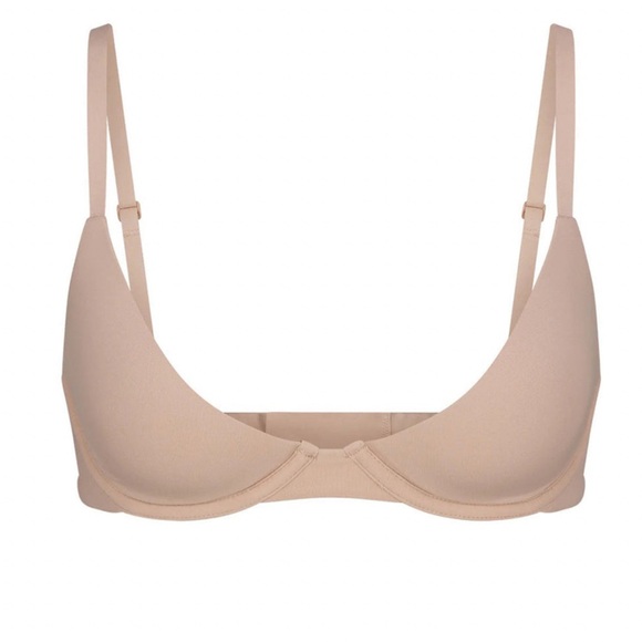 SKIMS Fits Everybody Scoop Plunge bra NWT 34DD mica ochre onyx pink sk0019 - Picture 5 of 7